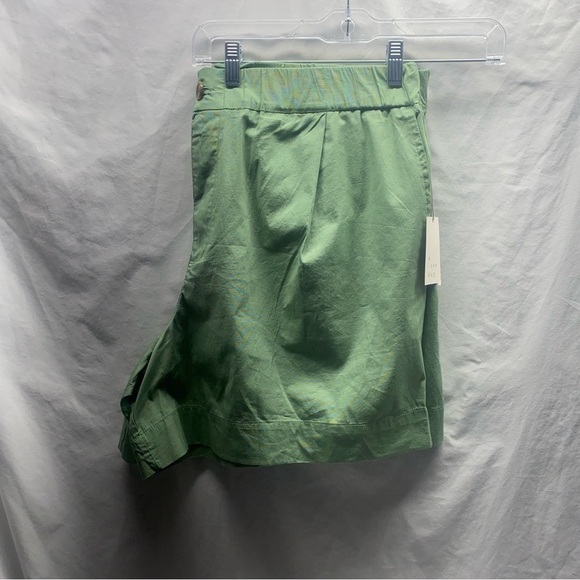 A New Day NWT Olive Green High-Rise‎ Pleat Front Poplin Shorts XXL - Picture 9 of 10